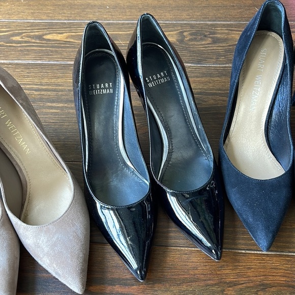 Stuart Weitzman Heels in Black and Tan - Picture 3 of 16